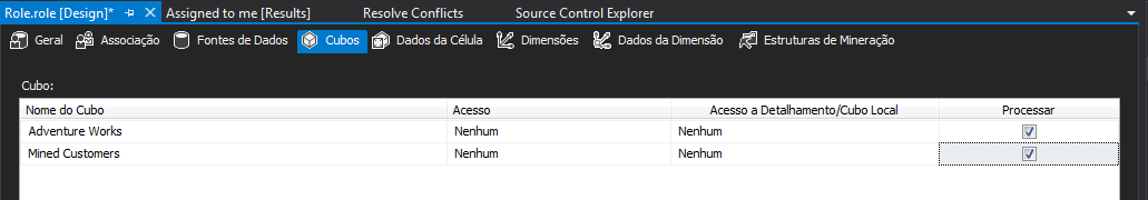 Creating SSAS Role